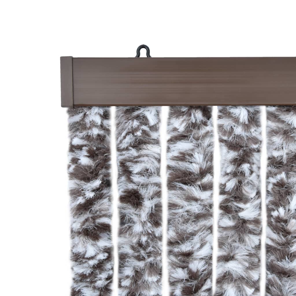 Hyönteisverho ruskea ja beige 56x185 cm Chenille - Sisustajankoti.fi