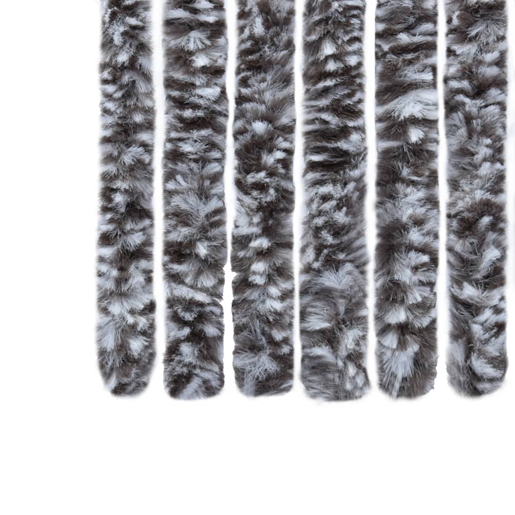 Hyönteisverho ruskea ja beige 56x185 cm Chenille - Sisustajankoti.fi
