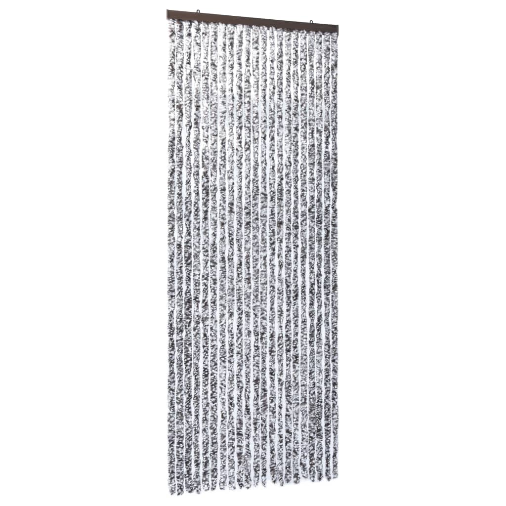 Hyönteisverho ruskea ja beige 90x220 cm Chenille - Sisustajankoti.fi