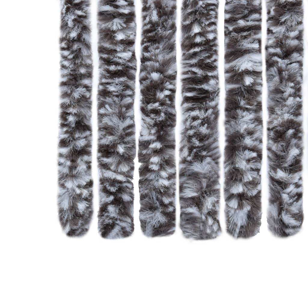 Hyönteisverho ruskea ja beige 90x220 cm Chenille - Sisustajankoti.fi