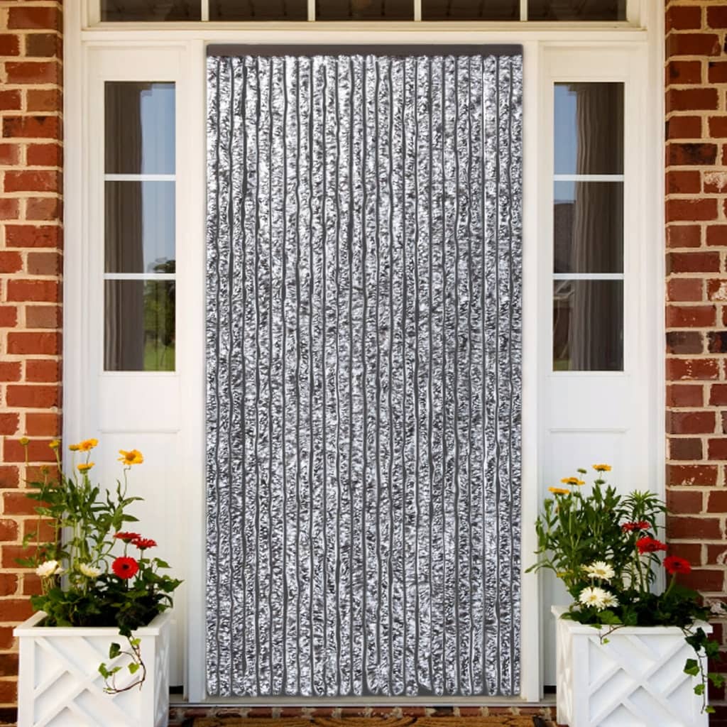 Hyönteisverho ruskea ja beige 90x220 cm Chenille - Sisustajankoti.fi