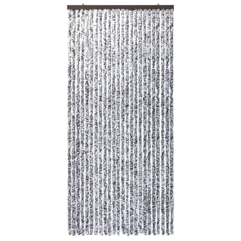 Hyönteisverho ruskea ja beige 100x220 cm Chenille - Sisustajankoti.fi