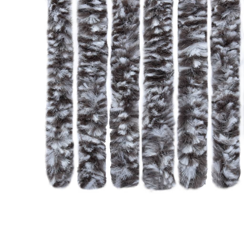 Hyönteisverho ruskea ja beige 100x220 cm Chenille - Sisustajankoti.fi