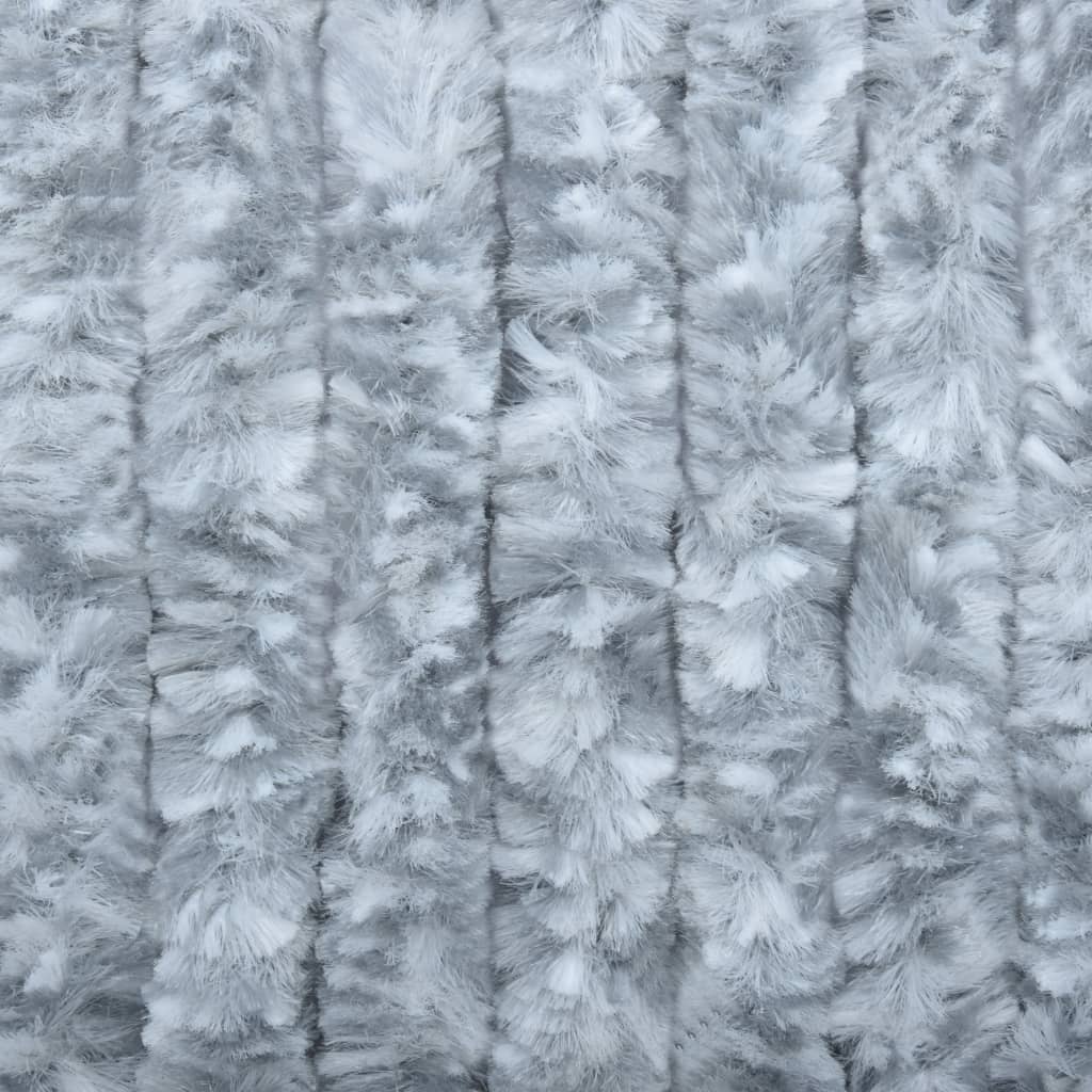 Hyönteisverho valkoinen ja harmaa 90x220 cm Chenille - Sisustajankoti.fi
