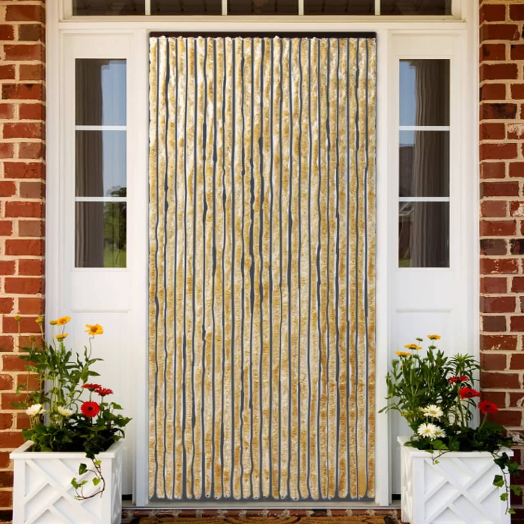 Hyönteisverho beige 90x220 cm Chenille - Sisustajankoti.fi