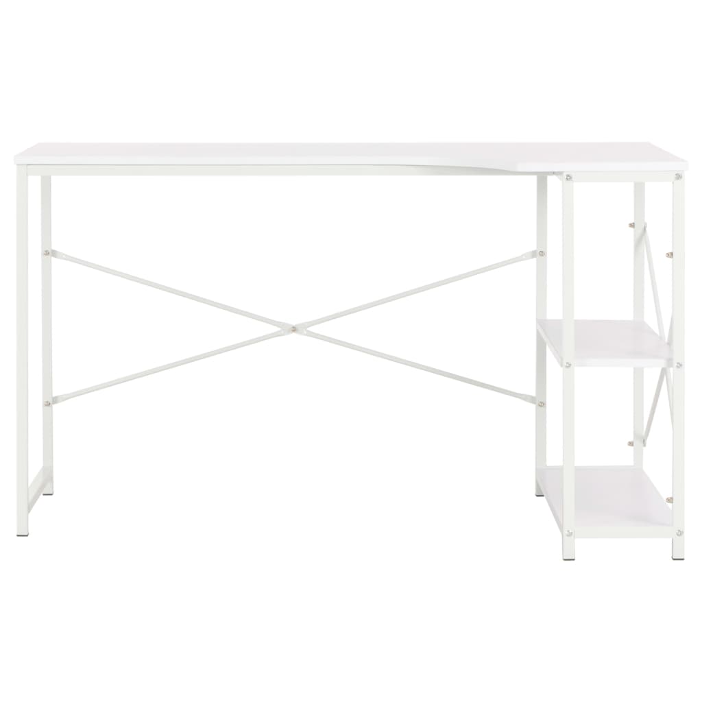 Tietokonepöytä 120x72x70 cm valkoinen - Sisustajankoti.fi