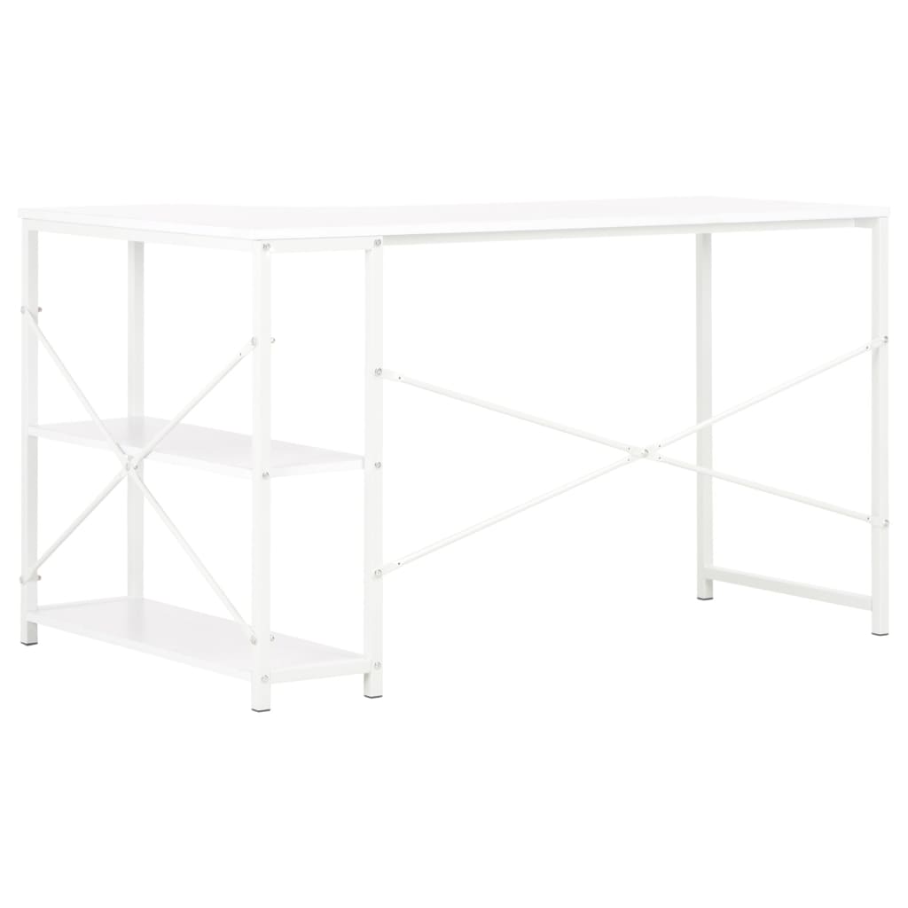 Tietokonepöytä 120x72x70 cm valkoinen - Sisustajankoti.fi
