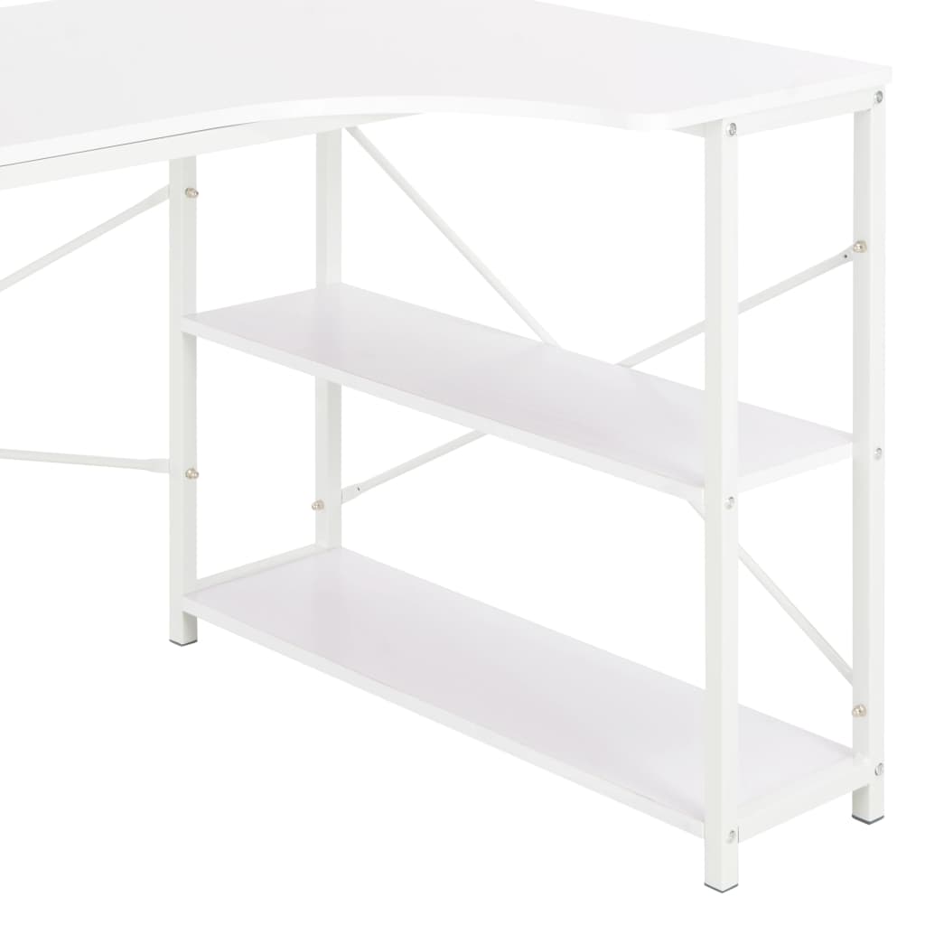 Tietokonepöytä 120x72x70 cm valkoinen - Sisustajankoti.fi