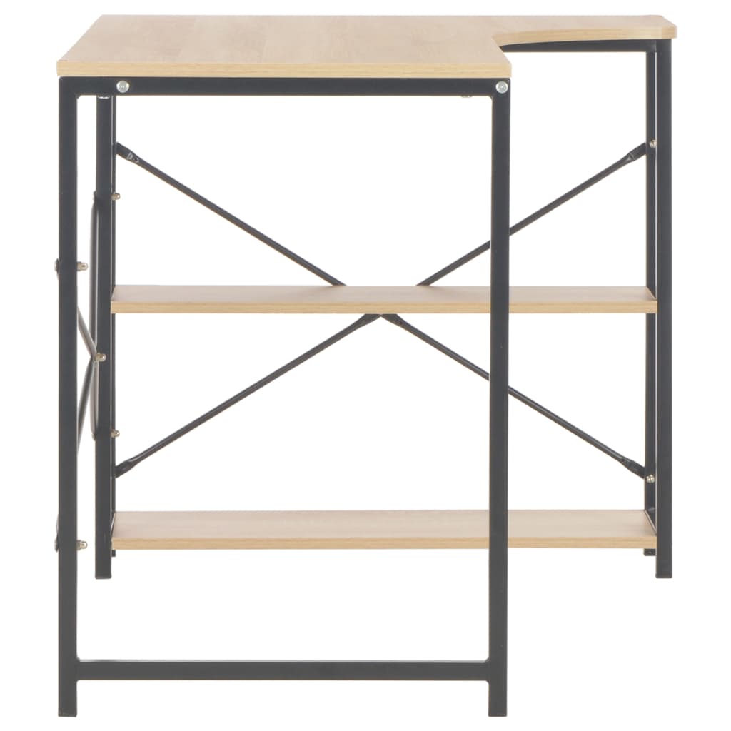Tietokonepöytä 120x72x70 cm musta ja tammi - Sisustajankoti.fi