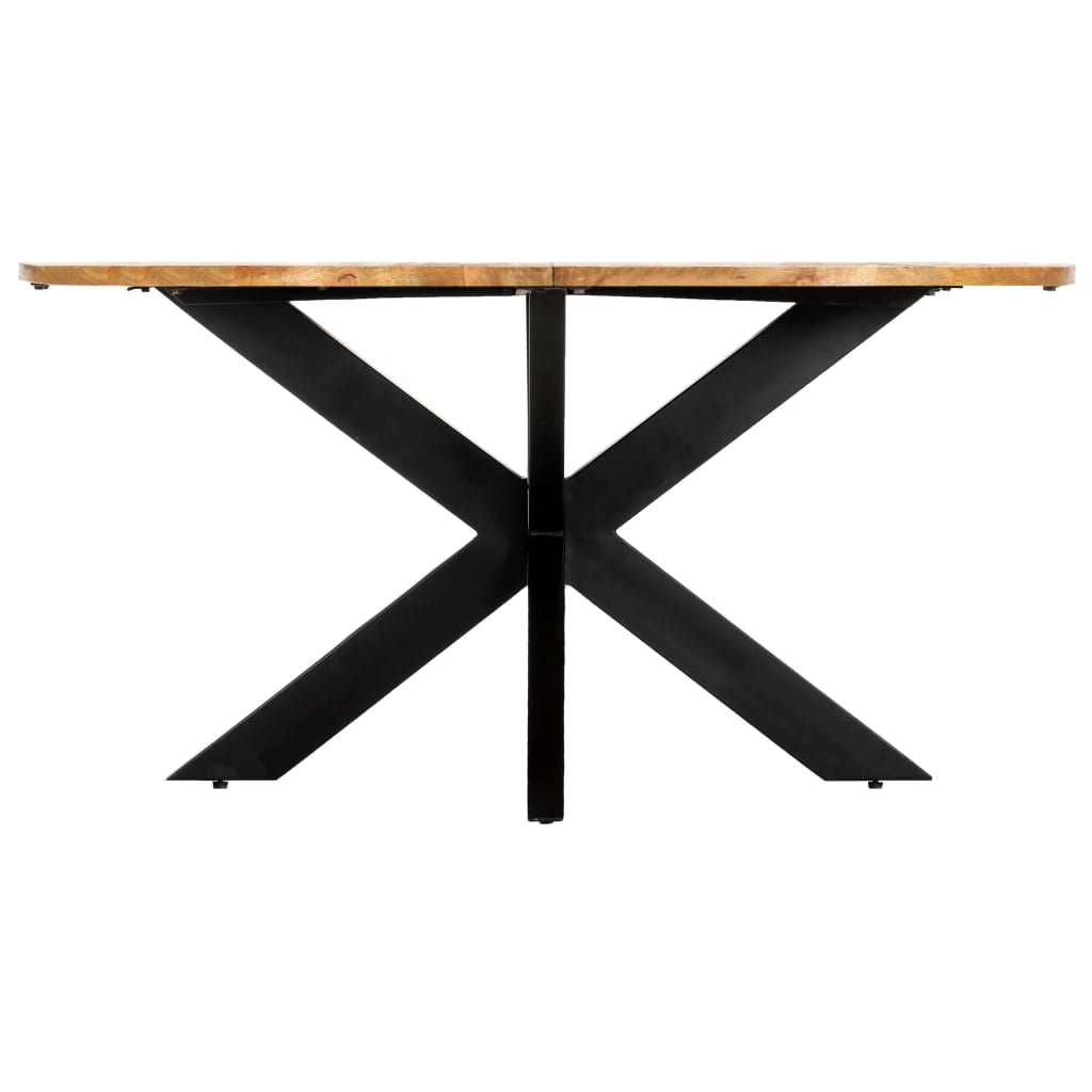 Ruokapöytä pyöreä 150x76 cm mangopuu - Sisustajankoti.fi
