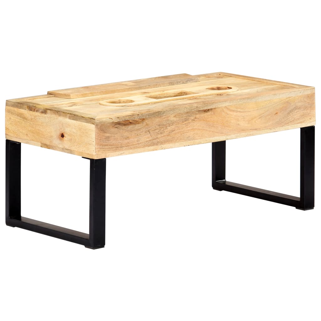 Sohvapöytä kasettityyli 100x52x45 cm täysi mangopuu - Sisustajankoti.fi