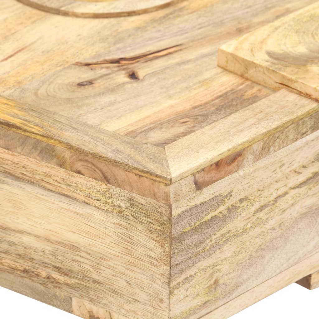 Sohvapöytä kasettityyli 100x52x45 cm täysi mangopuu - Sisustajankoti.fi