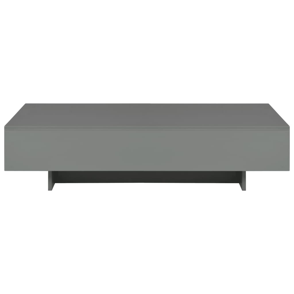 Sohvapöytä korkeakiiltoinen harmaa 115x55x31 cm MDF - Sisustajankoti.fi