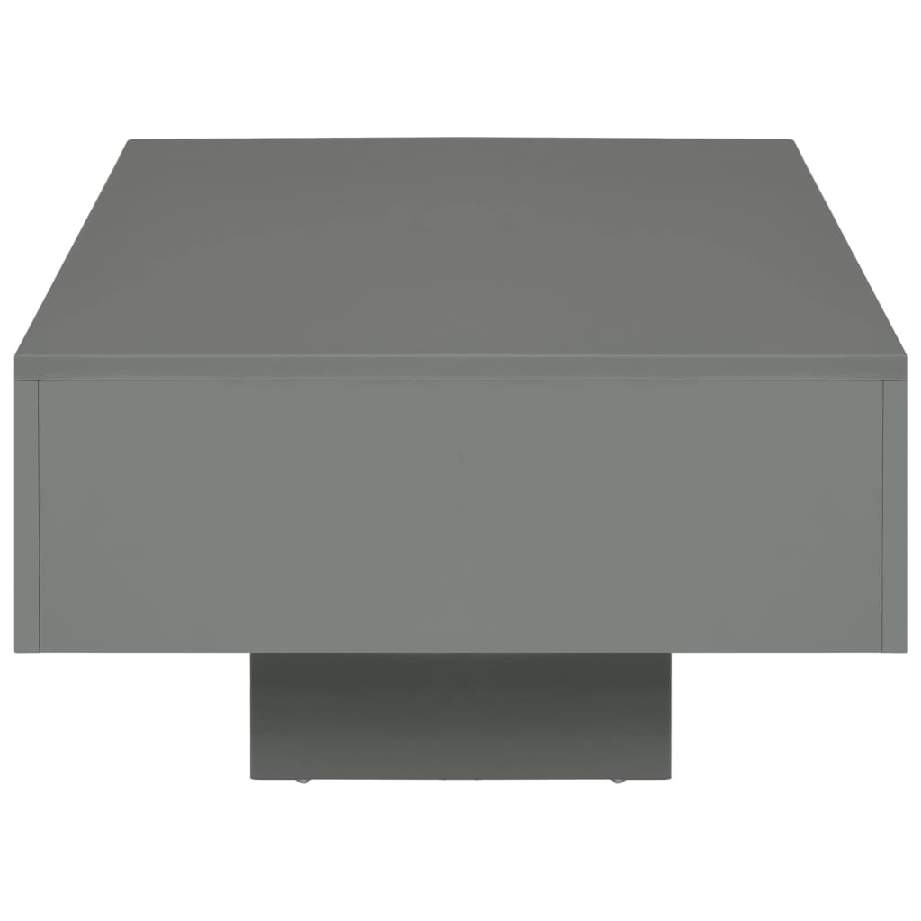 Sohvapöytä korkeakiiltoinen harmaa 115x55x31 cm MDF - Sisustajankoti.fi