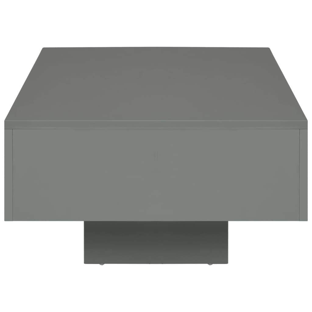 Sohvapöytä korkeakiiltoinen harmaa 85x55x31 cm MDF - Sisustajankoti.fi