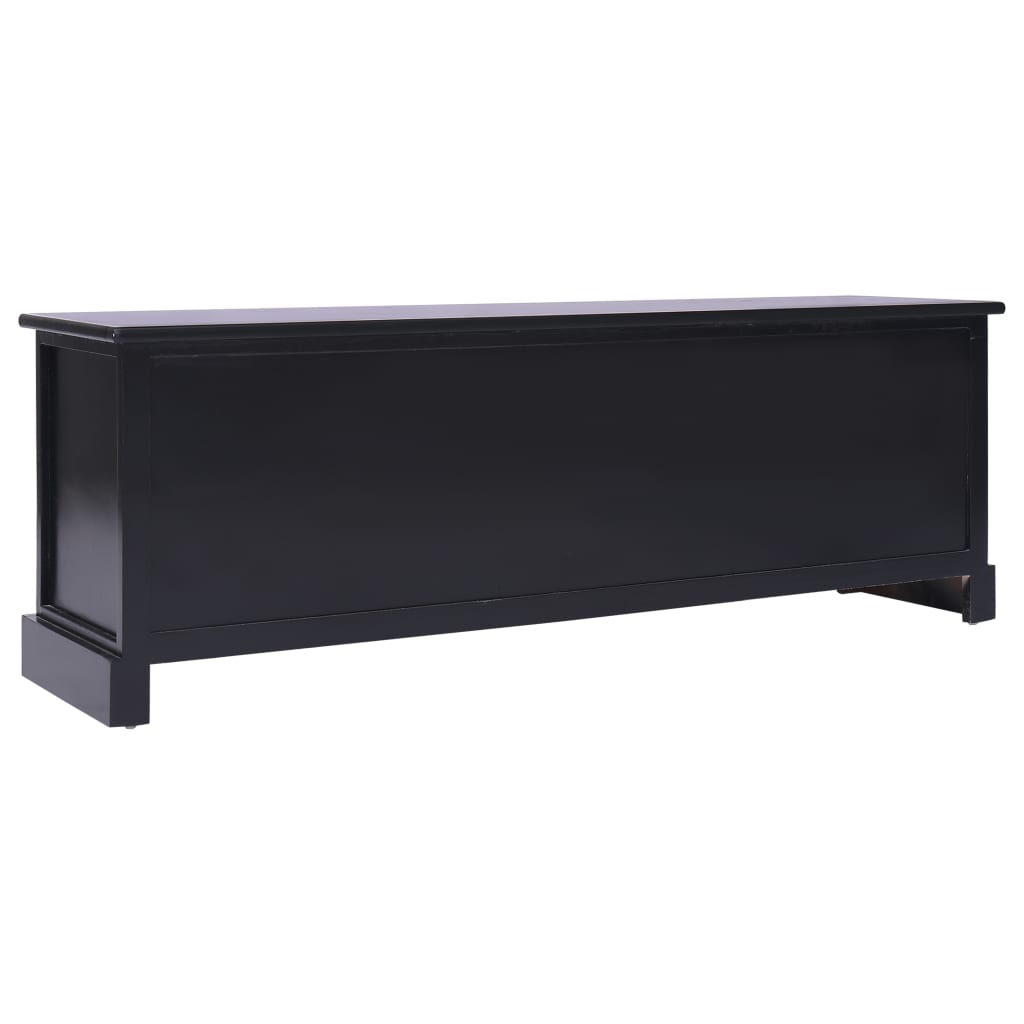 Eteisen penkki musta 115x30x40 cm puu - Sisustajankoti.fi