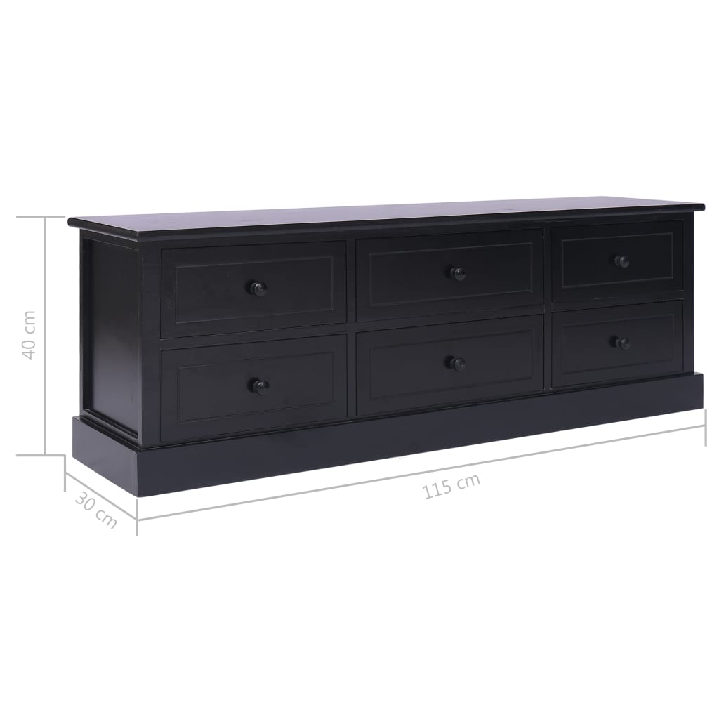 Eteisen penkki musta 115x30x40 cm puu - Sisustajankoti.fi
