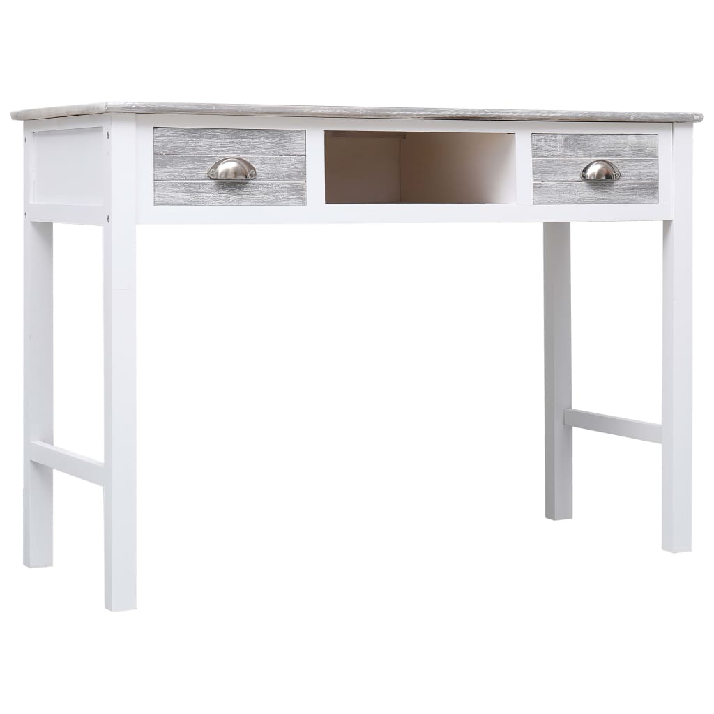 Kirjoituspöytä harmaa 110x45x76 cm puinen - Sisustajankoti.fi