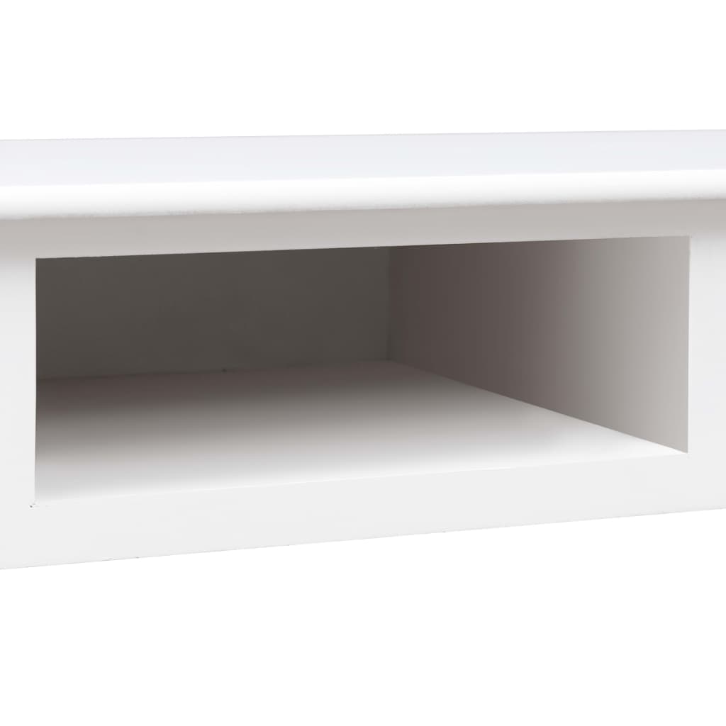 Kirjoituspöytä valkoinen 110x45x76 cm puinen - Sisustajankoti.fi