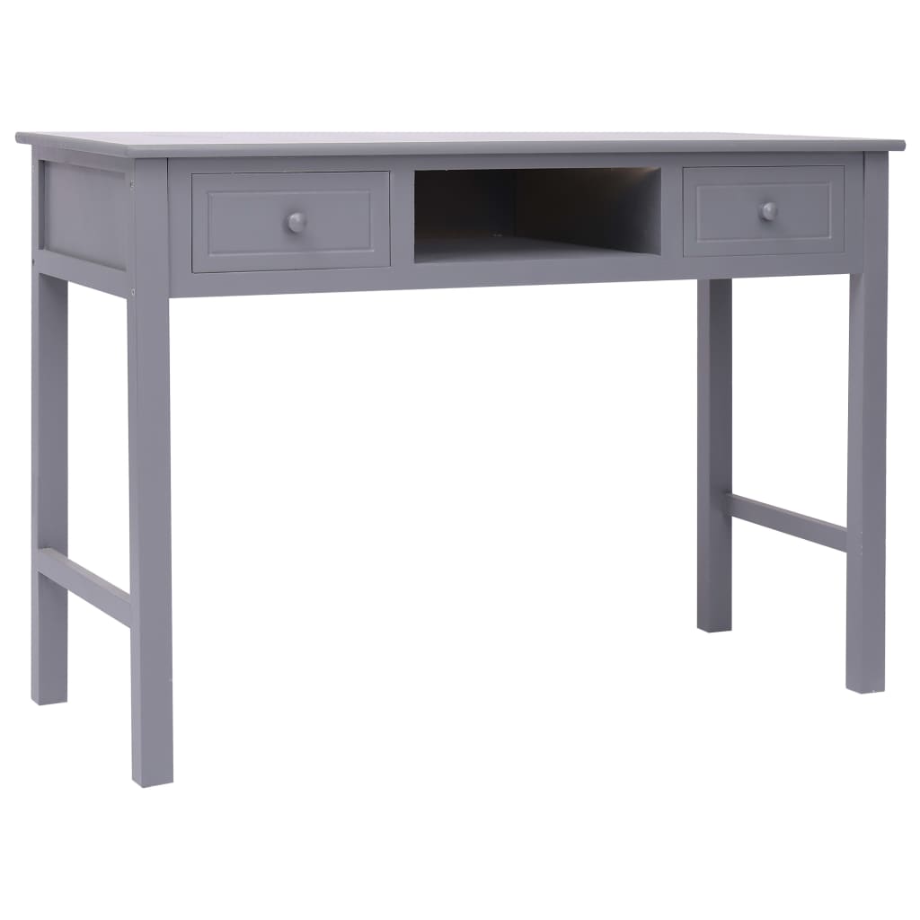 Kirjoituspöytä harmaa 110x45x76 cm puinen - Sisustajankoti.fi