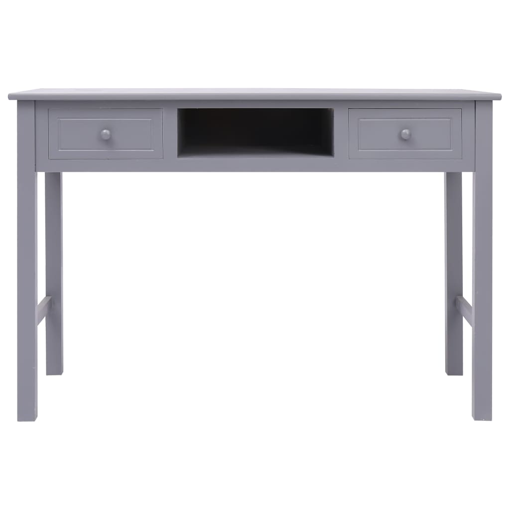 Kirjoituspöytä harmaa 110x45x76 cm puinen - Sisustajankoti.fi