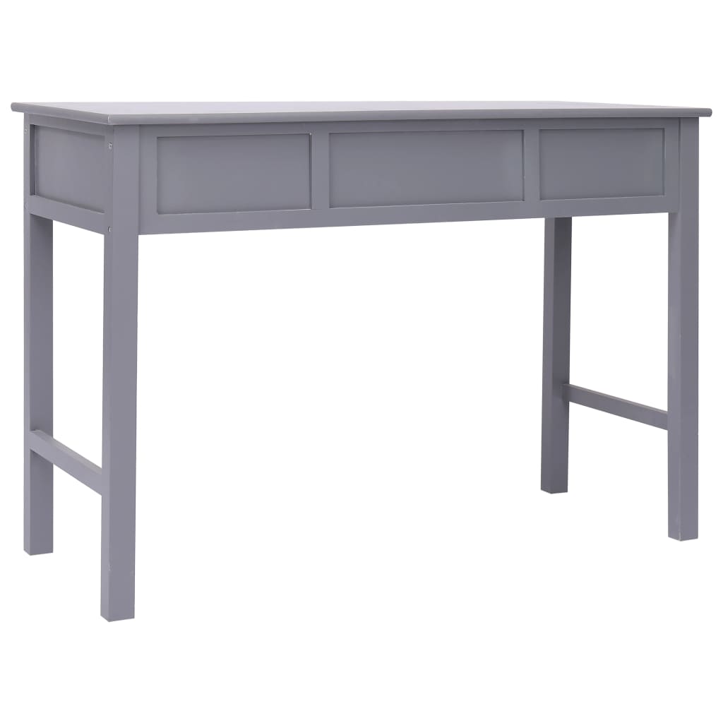 Kirjoituspöytä harmaa 110x45x76 cm puinen - Sisustajankoti.fi