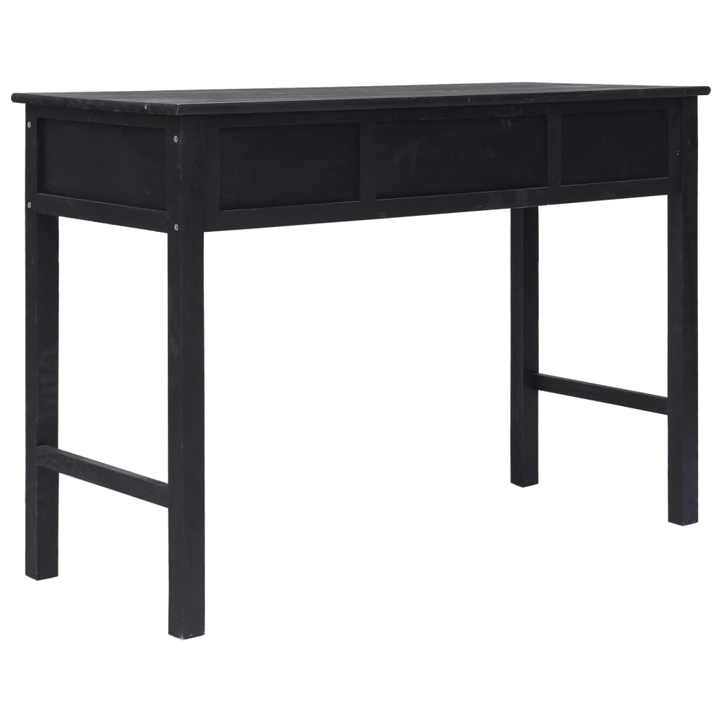 Sivupöytä musta 110x45x76 cm puu - Sisustajankoti.fi