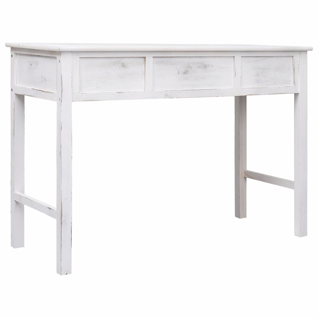 Sivupöytä antiikinvalkoinen 110x45x76 cm puu - Sisustajankoti.fi