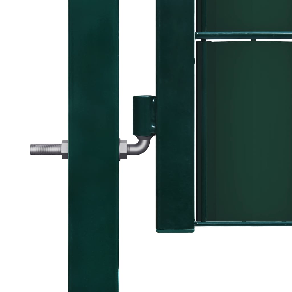 Pihaportti PVC ja teräs 100x204 cm vihreä - Sisustajankoti.fi