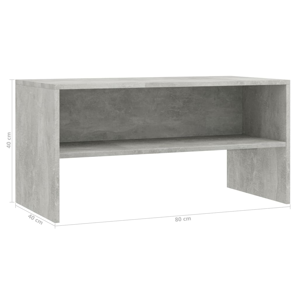 TV-taso betoninharmaa 80x40x40 cm - Sisustajankoti.fi