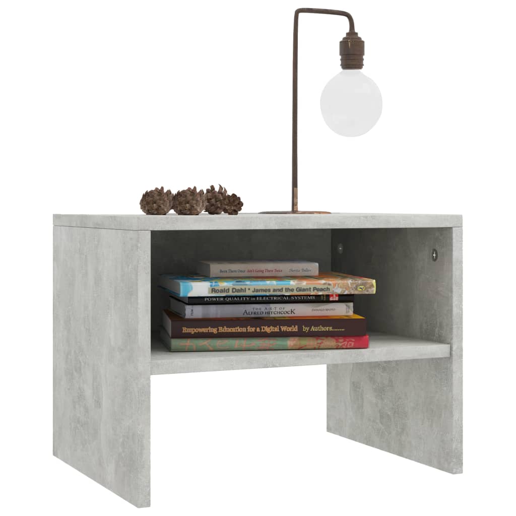 Yöpöydät 2kpl betoninharmaa 40x30x30 cm - Sisustajankoti.fi