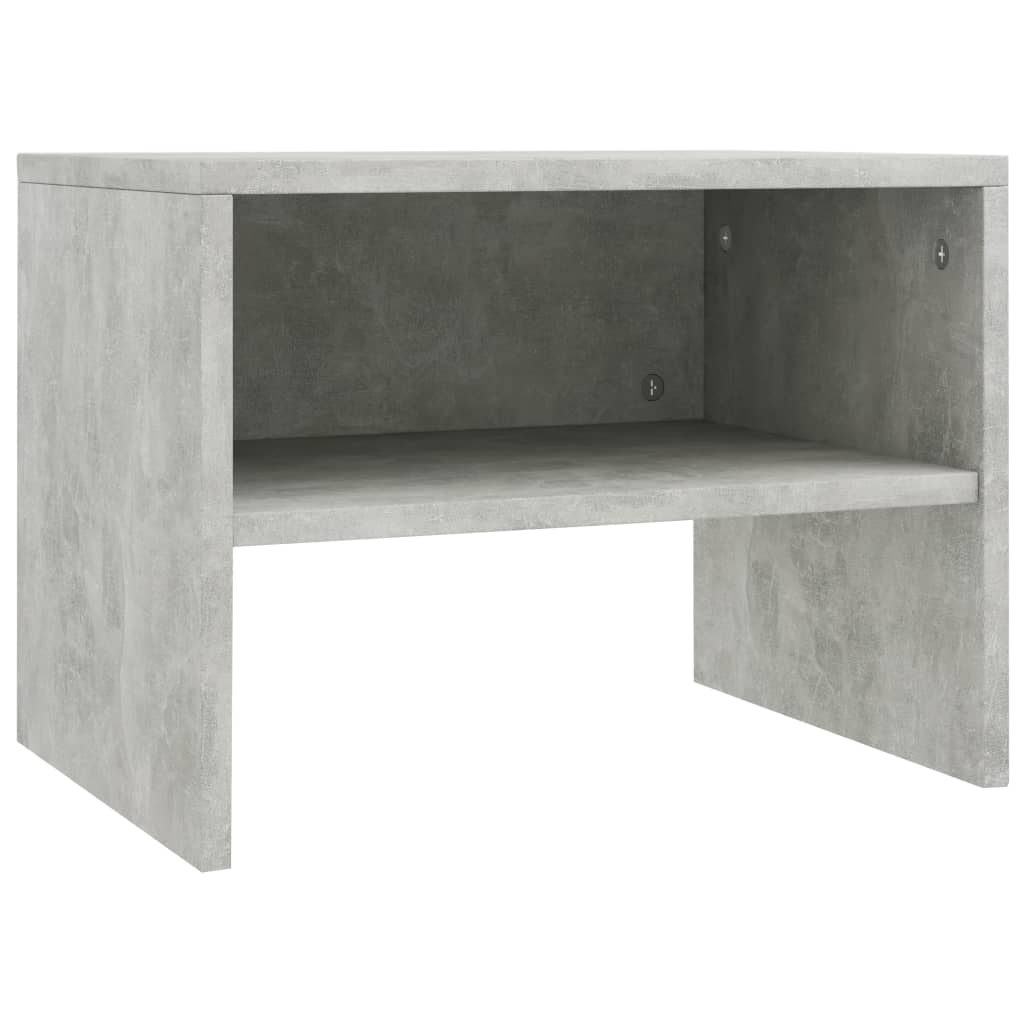 Yöpöydät 2kpl betoninharmaa 40x30x30 cm - Sisustajankoti.fi