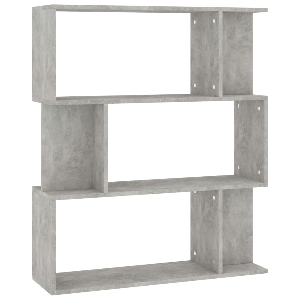 Kirjahylly/tilanjakaja betoninharmaa 80x24x96 cm - Sisustajankoti.fi
