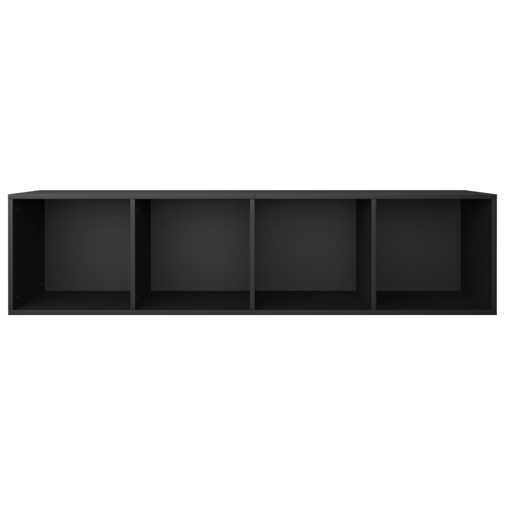 Kirjakaappi/TV-kaappi musta 36x30x143 cm - Sisustajankoti.fi