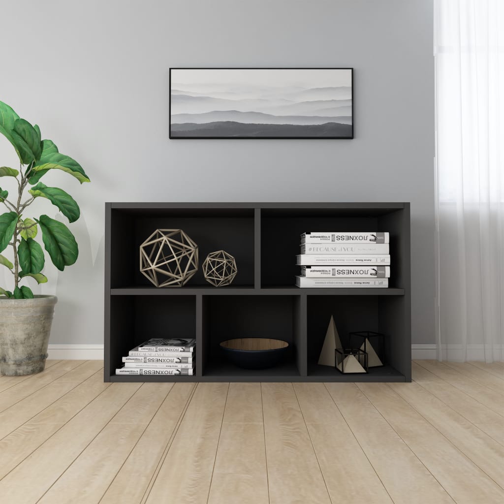 Kirjahylly/senkki musta 50x25x80 cm - Sisustajankoti.fi