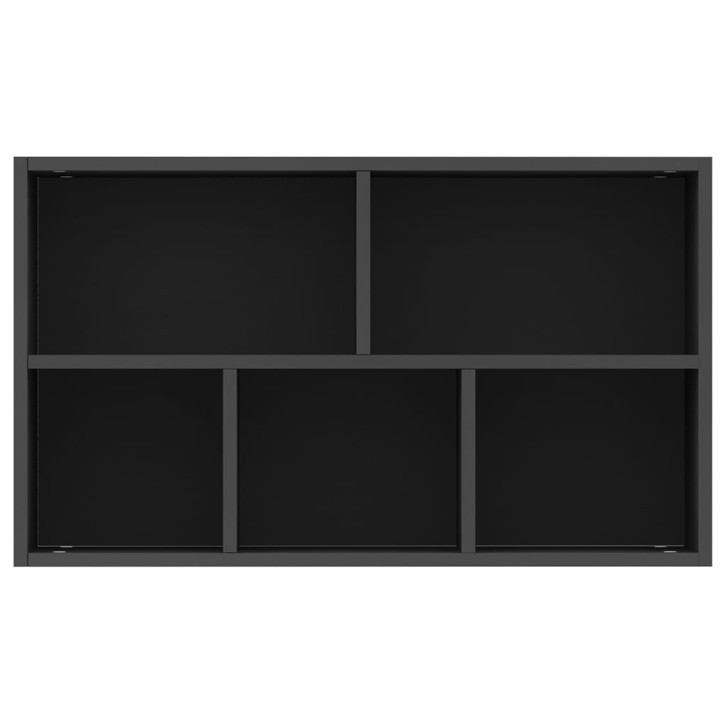 Kirjahylly/senkki musta 50x25x80 cm - Sisustajankoti.fi