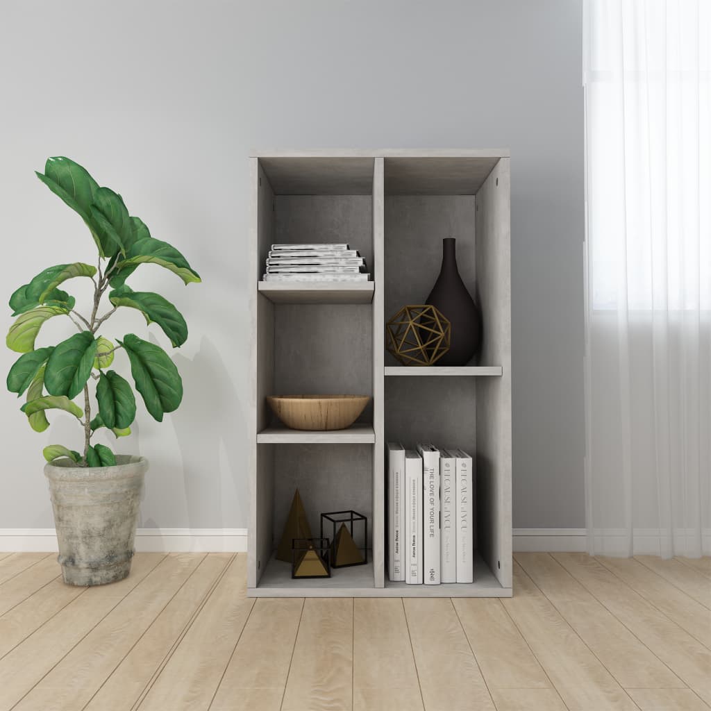 Kirjahylly/senkki betoninharmaa 50x25x80 cm - Sisustajankoti.fi