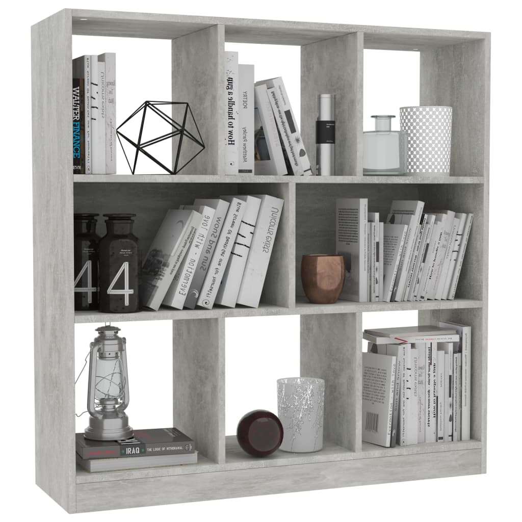 Kirjahylly betoninharmaa 97,5x29,5x100 cm - Sisustajankoti.fi