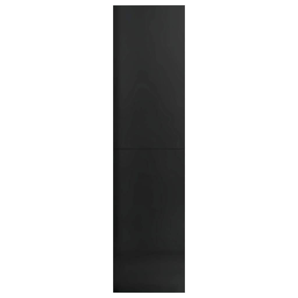 Vaatekaappi korkeakiilto musta 100x50x200 cm - Sisustajankoti.fi