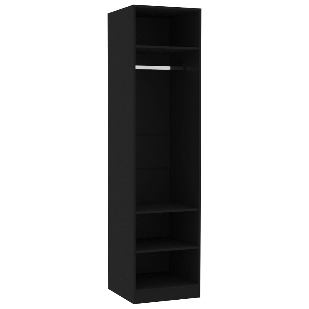 Vaatekaappi musta 50x50x200 cm - Sisustajankoti.fi