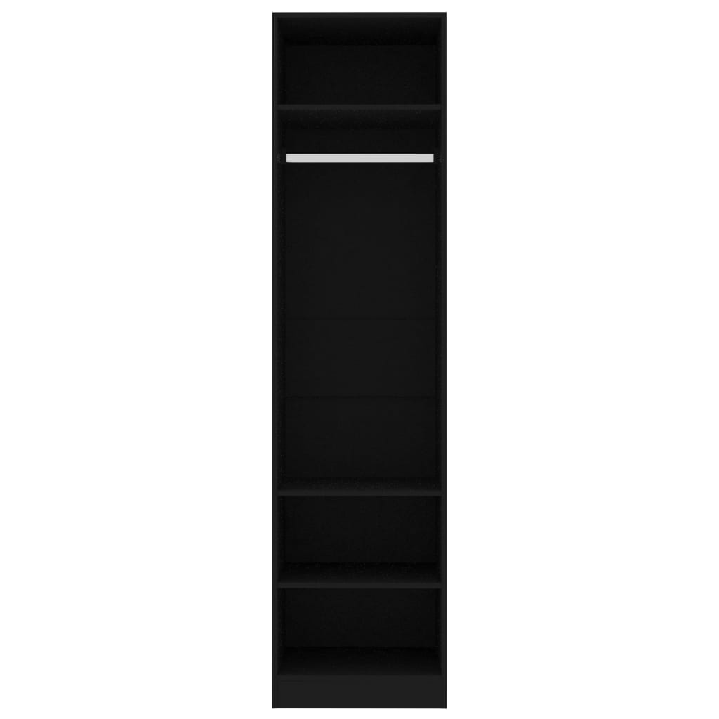 Vaatekaappi musta 50x50x200 cm - Sisustajankoti.fi