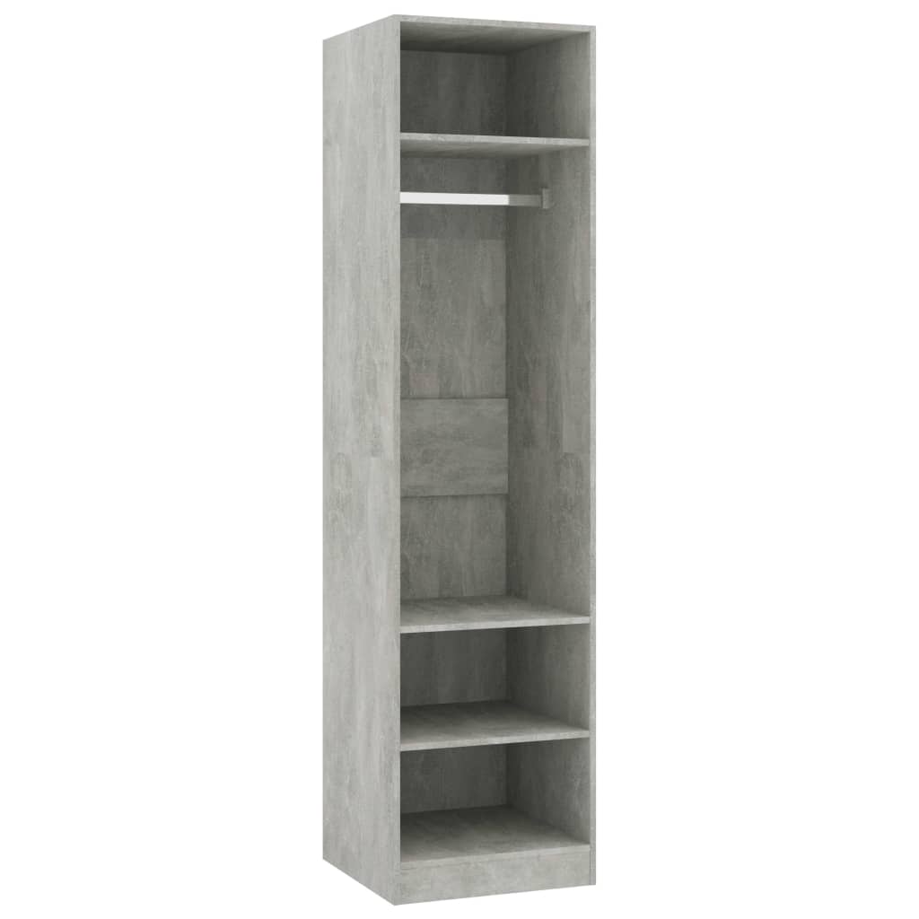 Vaatekaappi betoninharmaa 50x50x200 cm - Sisustajankoti.fi