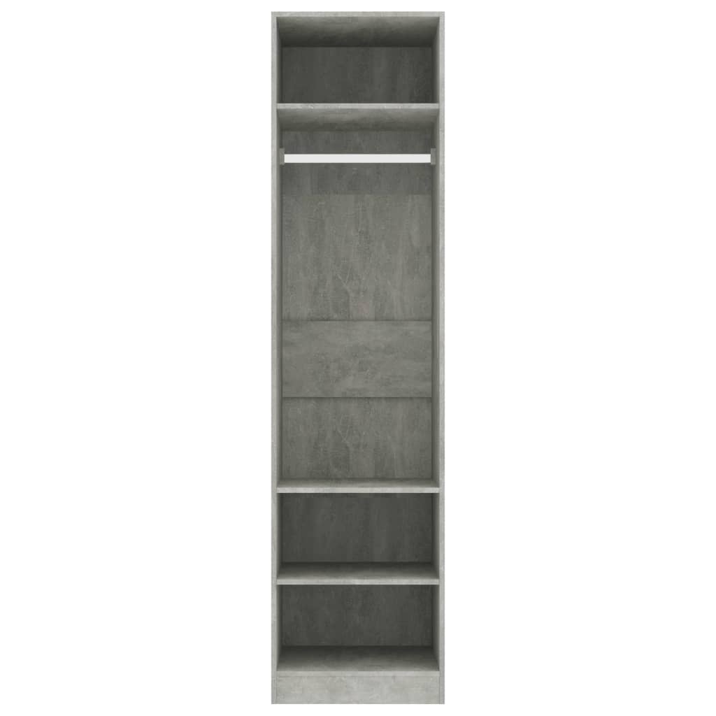 Vaatekaappi betoninharmaa 50x50x200 cm - Sisustajankoti.fi