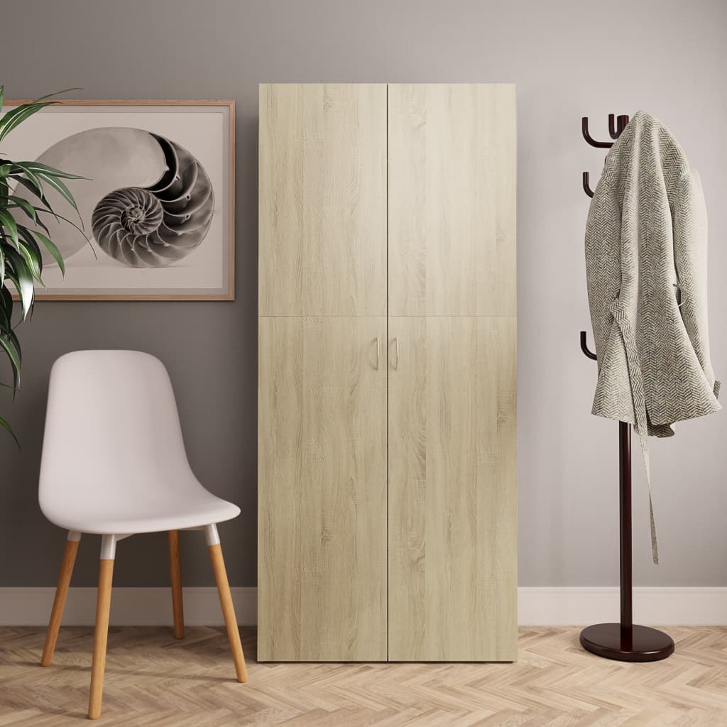 Kenkäkaappi tammi 80x35,5x180 cm - Sisustajankoti.fi