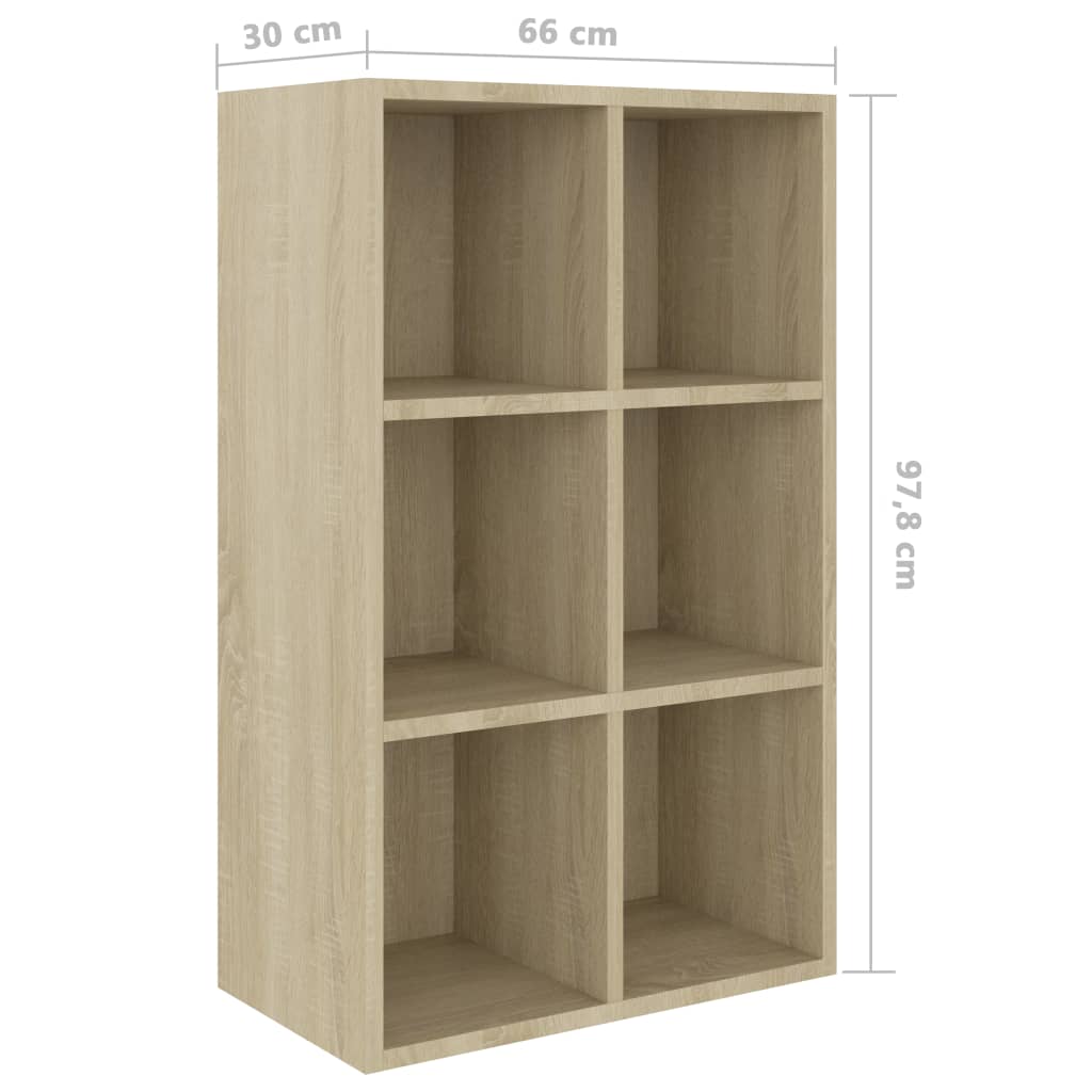Kirjahylly/senkki Sonoma tammi 66x30x97,8 cm - Sisustajankoti.fi