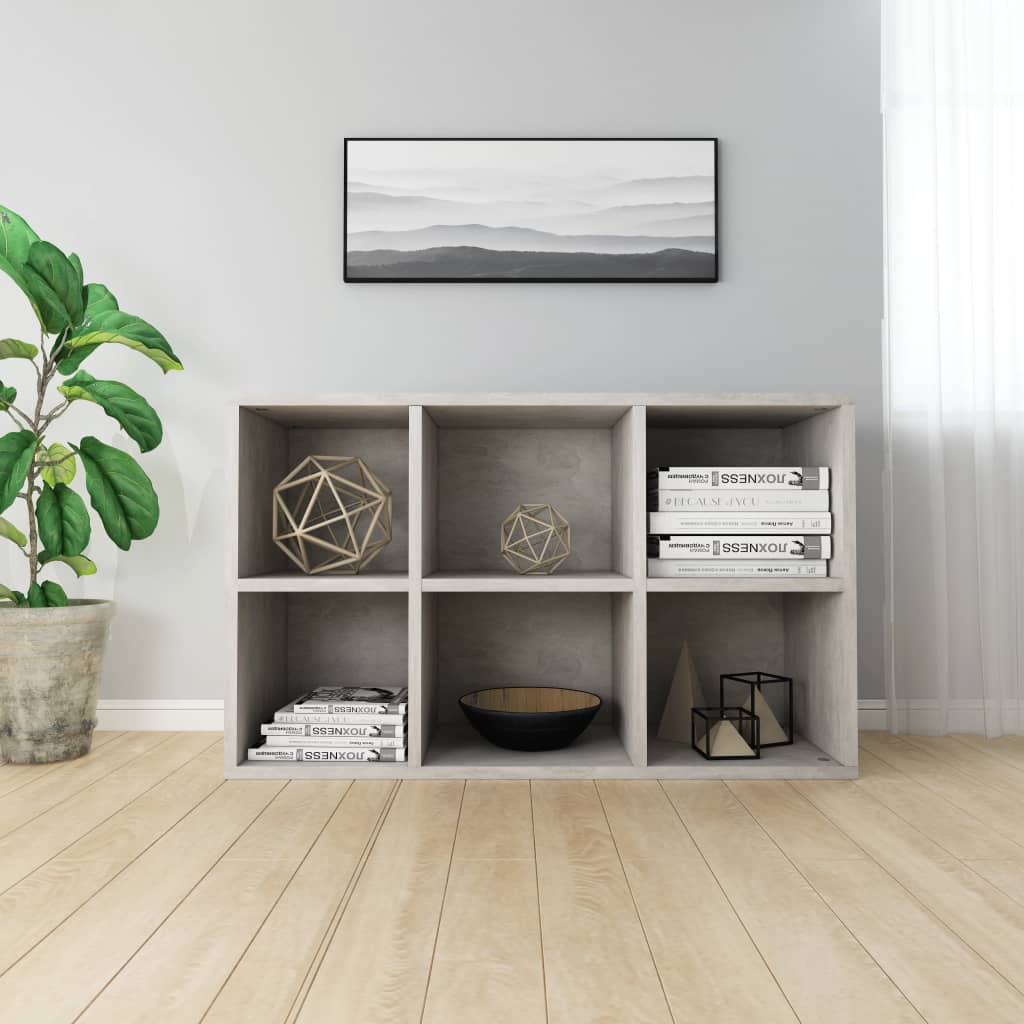 Kirjahylly/senkki betoninharmaa 66x30x97,8 cm - Sisustajankoti.fi