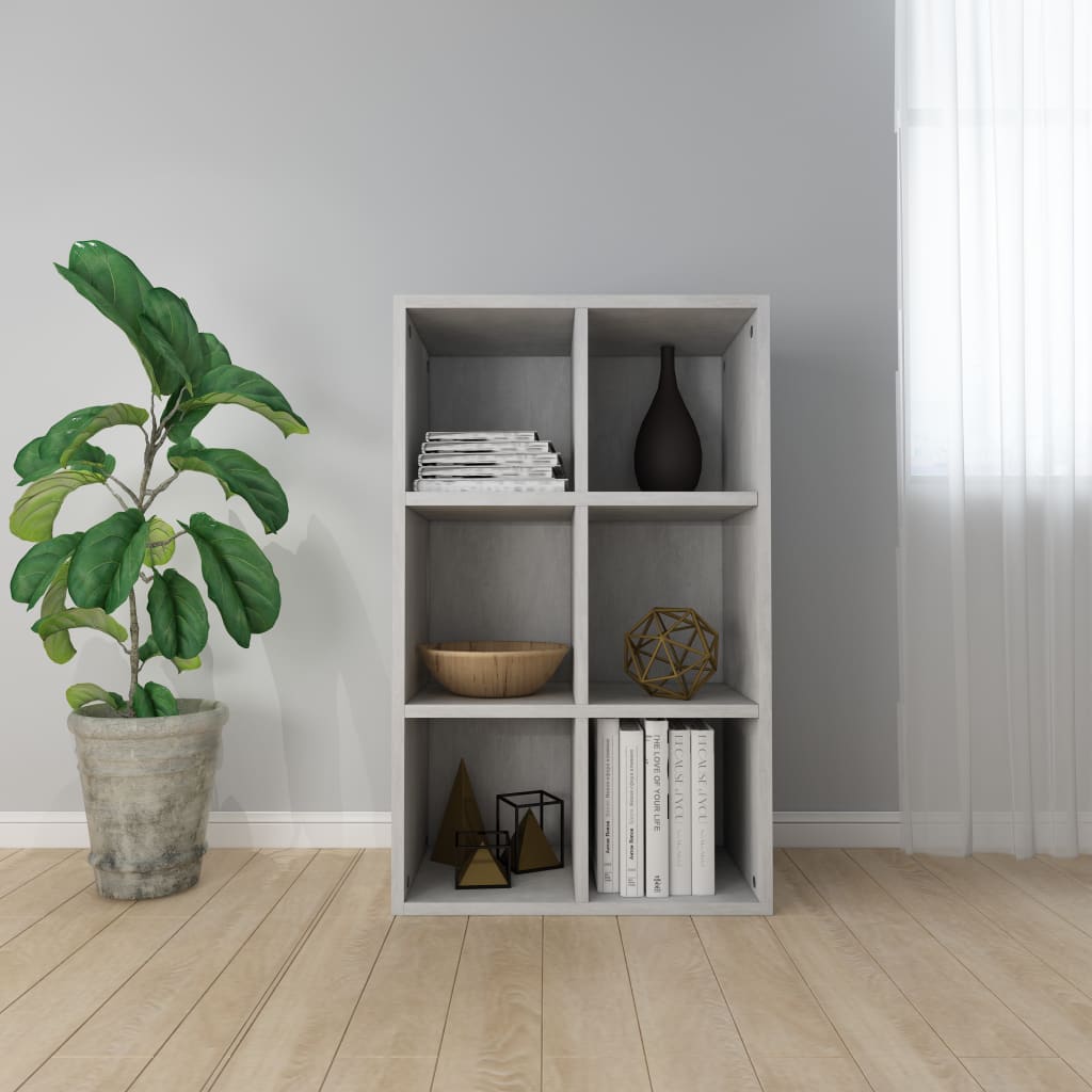 Kirjahylly/senkki betoninharmaa 66x30x97,8 cm - Sisustajankoti.fi