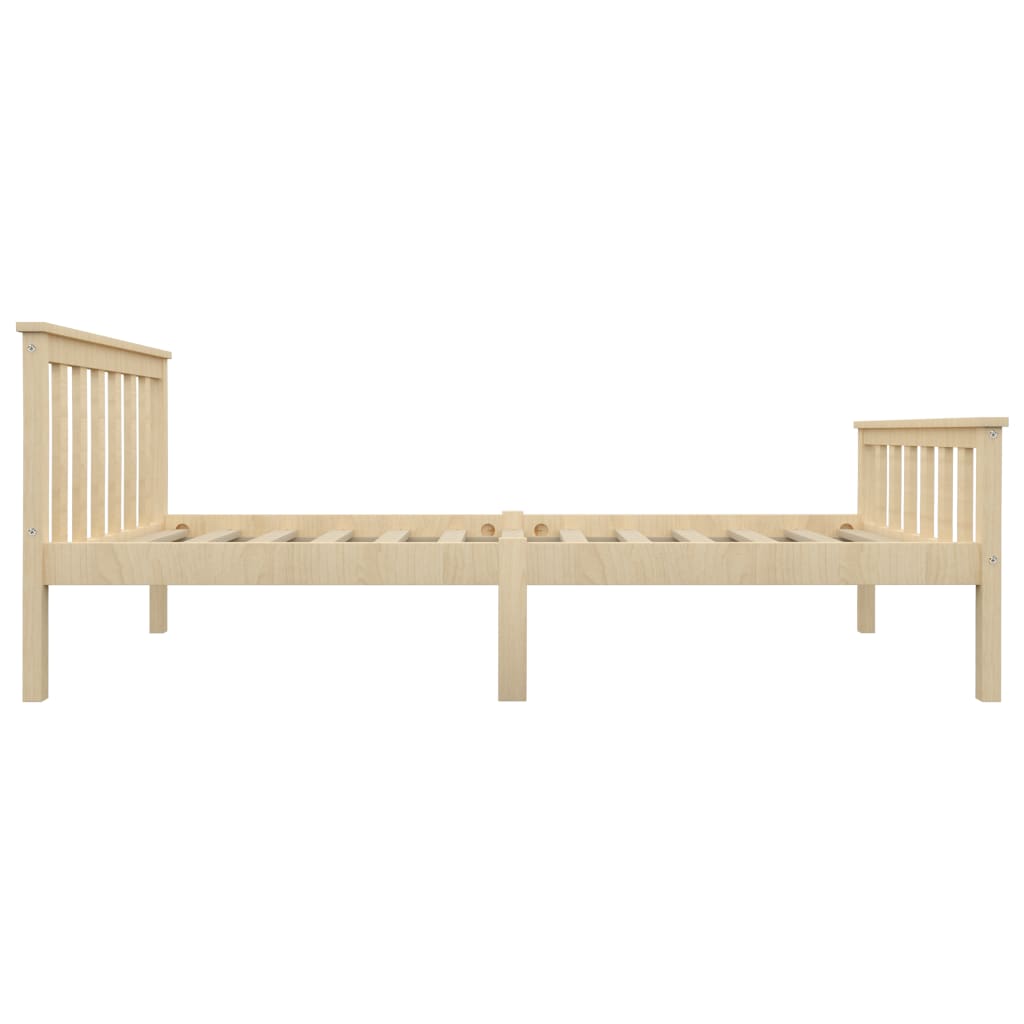Sängynrunko vaalea täysi mänty 100x200 cm - Sisustajankoti.fi