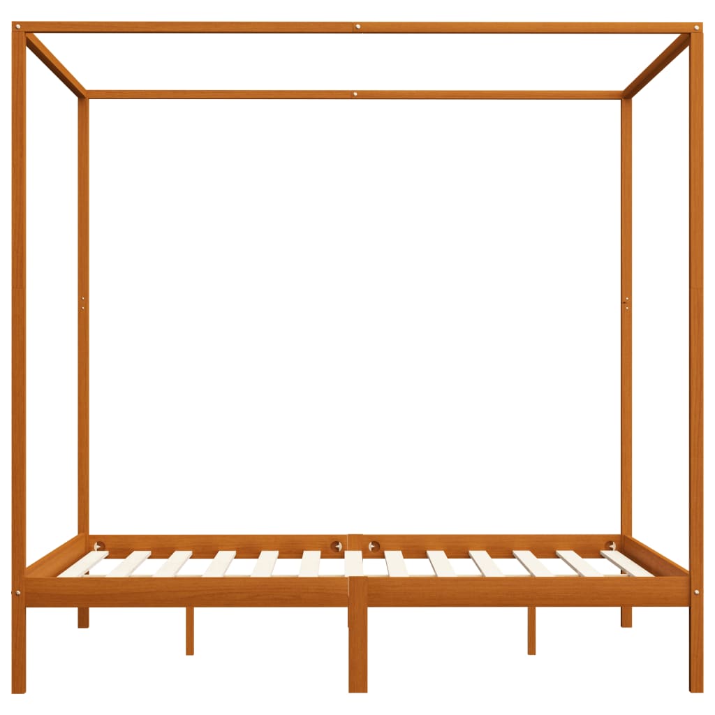 Pylvässänky hunajanruskea täysi mänty 160x200 cm - Sisustajankoti.fi