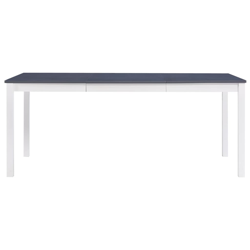 Ruokapöytä valkoinen ja harmaa 180x90x73 cm mänty - Sisustajankoti.fi